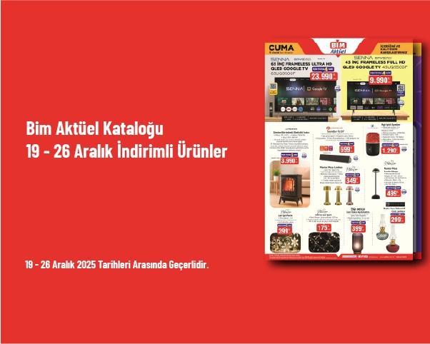 Bim Aktüel Kataloğu - 19 - 26 Aralık İndirimli Ürünler