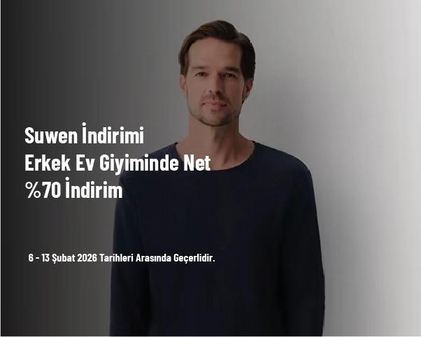 Suwen İndirimi - Erkek Ev Giyiminde Net %70 İndirim