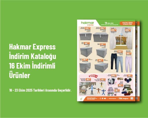 Hakmar Express İndirim Kataloğu - 16 Ekim İndirimli Ürünler