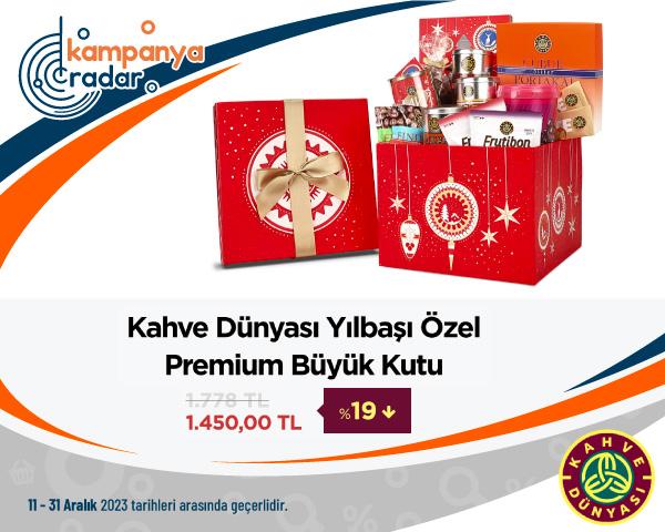 Kahve Dünyası Yılbaşı Özel Premium Büyük Kutu İndirimi