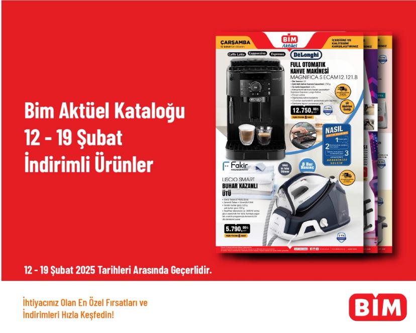Bim Aktüel Kataloğu - 12 - 19 Şubat İndirimli Ürünler