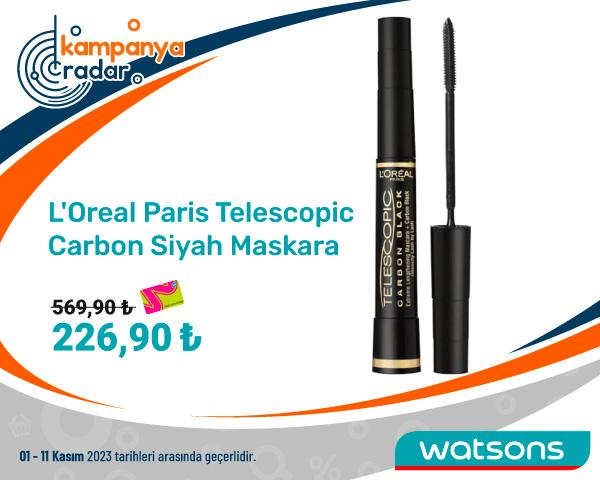 LOreal Paris Telescopic Carbon Siyah Maskara