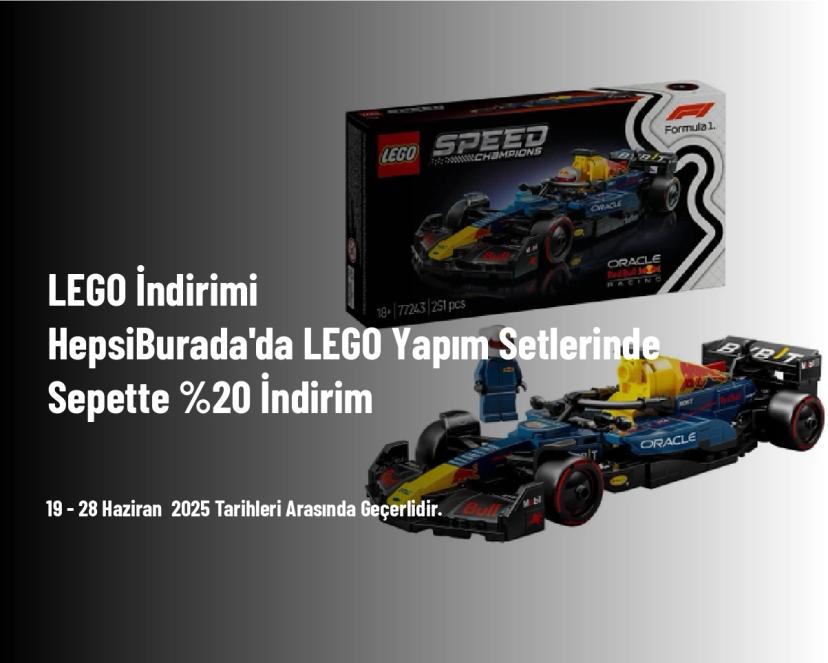 LEGO İndirimi - HepsiBurada'da LEGO Yapım Setlerinde Sepette %20 İndirim