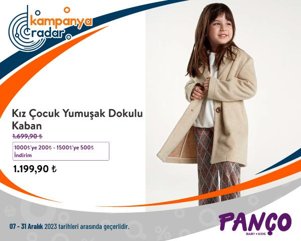 Panco Kız Çocuk Yumuşak Dokulu Kaban İndirimi