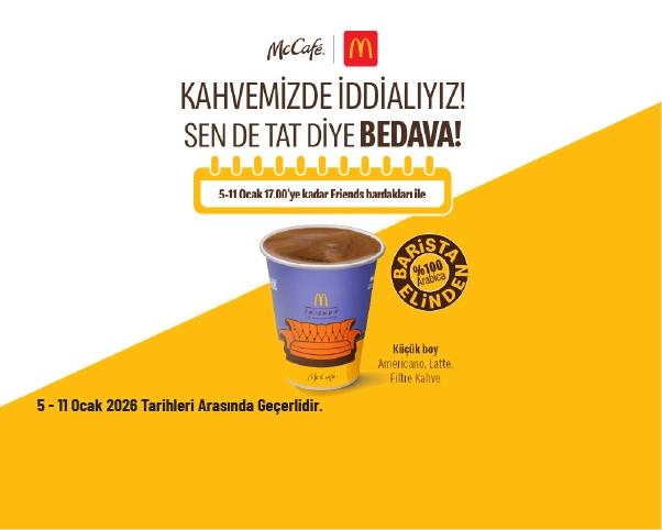 McDonald’s Bedava Kahve Kampanyası - Yılın İlk Kahvesi McDonald’s'tan