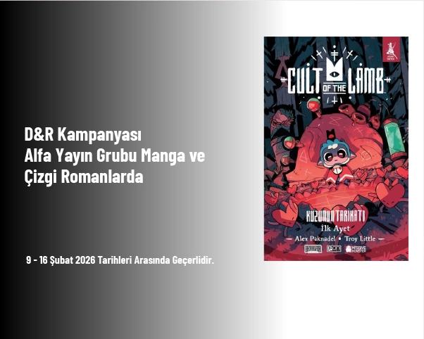 D&R Kampanyası - Alfa Yayın Grubu Manga ve Çizgi Romanlarda