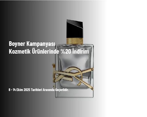Boyner Kampanyası - Kozmetik Ürünlerinde %20 İndirim
