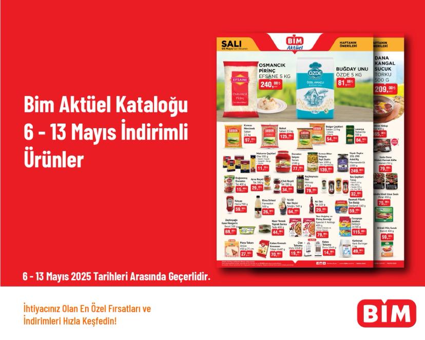 Bim Aktüel Kataloğu - 6 - 13 Mayıs İndirimli Ürünler