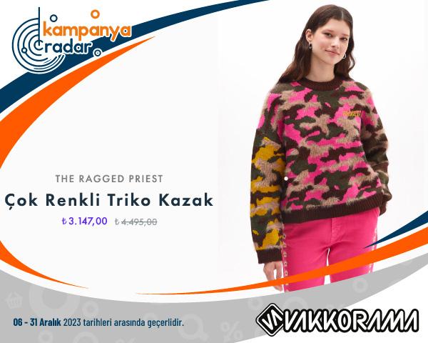 Vakkorama Çok Renkli Triko Kazak İndirimi