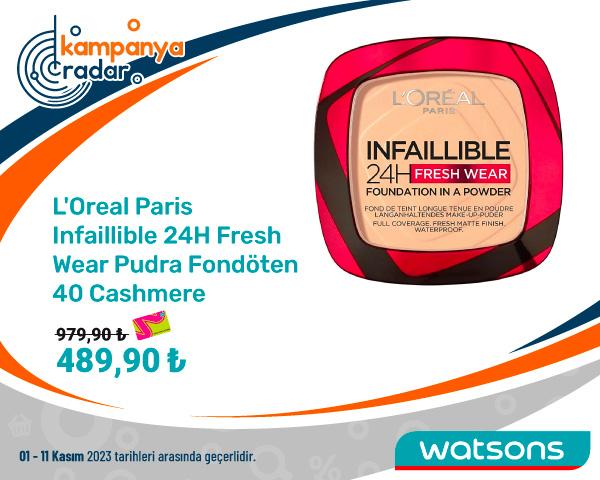 LOreal Paris Infaillible 24H Fresh Wear Pudra Fondöten 40 Cashmere