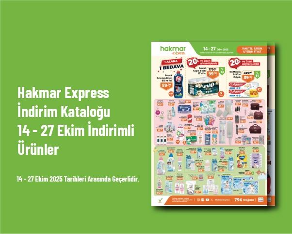 Hakmar Express İndirim Kataloğu - 14 - 27 Ekim İndirimli Ürünler