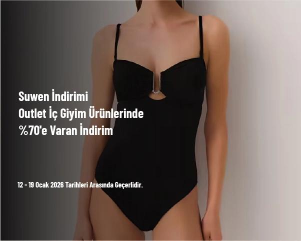 Suwen İndirimi - Outlet İç Giyim Ürünlerinde %70'e Varan İndirim