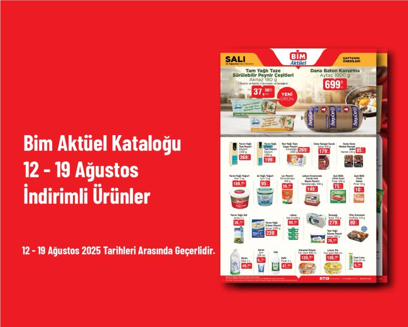 Bim Aktüel Kataloğu - 12 - 19 Ağustos İndirimli Ürünler