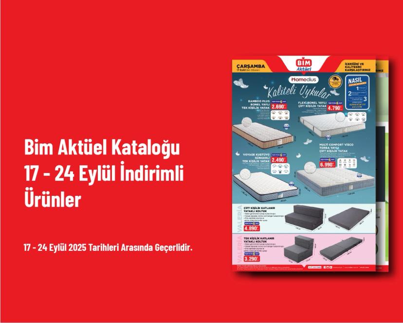 Bim Aktüel Kataloğu - 17 - 24 Eylül İndirimli Ürünler