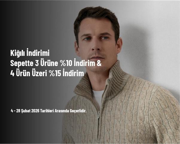 Kiğılı İndirimi - Sepette 3 Ürüne %10 İndirim & 4 Ürün Üzeri %15 İndirim