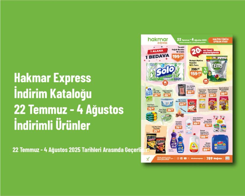 Hakmar Express İndirim Kataloğu - 22 Temmuz - 4 Ağustos İndirimli Ürünler