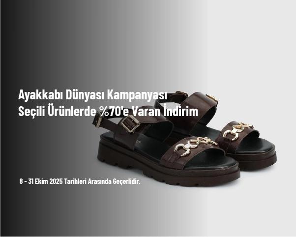 Ayakkabı Dünyası - Seçili Ürünlerde %70'e Varan İndirim
