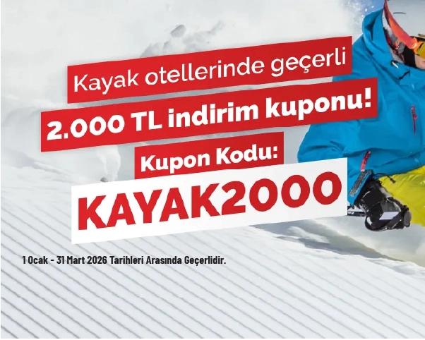 ETS İndirim Kodu - Kayak Otellerinde 2.000 TL İndirim