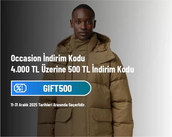 Occasion İndirim Kodu - 4.000 TL Üzerine 500 TL İndirim Kodu