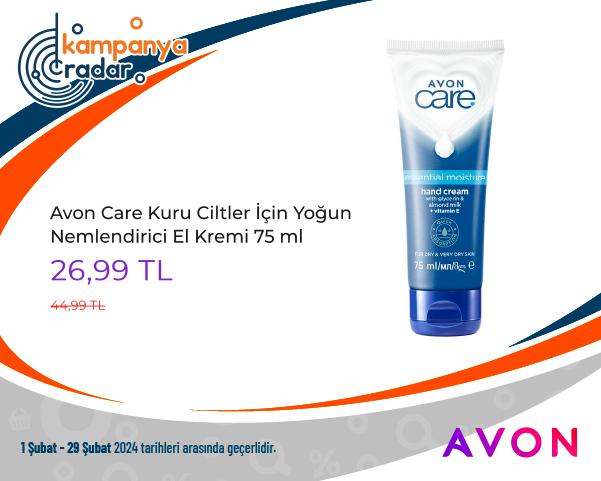 Avon Care Kuru Ciltler İçin Yoğun Nemlendirici El Kremi 75 ml