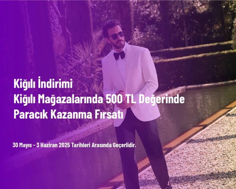 Kiğılı İndirimi - Kiğılı Mağazalarında 500 TL Değerinde Paracık Kazanma Fırsatı