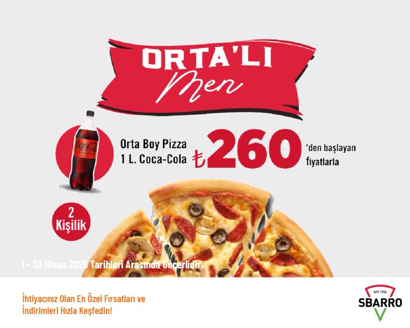 Sbarro Kampanyası - Orta’lı Menü Kampanyası