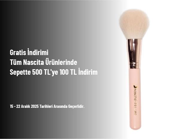 Gratis İndirimi - Tüm Nascita Ürünlerinde Sepette 500 TL'ye 100 TL İndirim