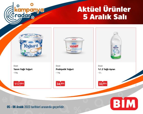 Bim Aktüel Ürünler 5 Aralık Salı