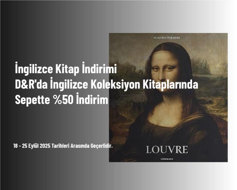 İngilizce Kitap İndirimi - D&R'da İngilizce Koleksiyon Kitaplarında Sepette %50 İndirim