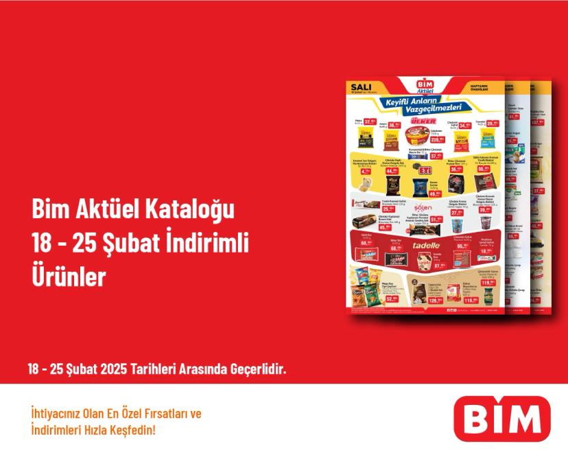 Bim Aktüel Kataloğu - 18 - 25 Şubat İndirimli Ürünler