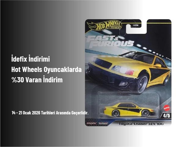 İdefix İndirimi - Hot Wheels Oyuncaklarda %30 Varan İndirim