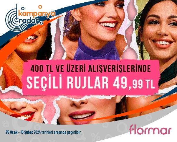 Flormar İnternete Özel Seçili Rujlar 49,99 TL