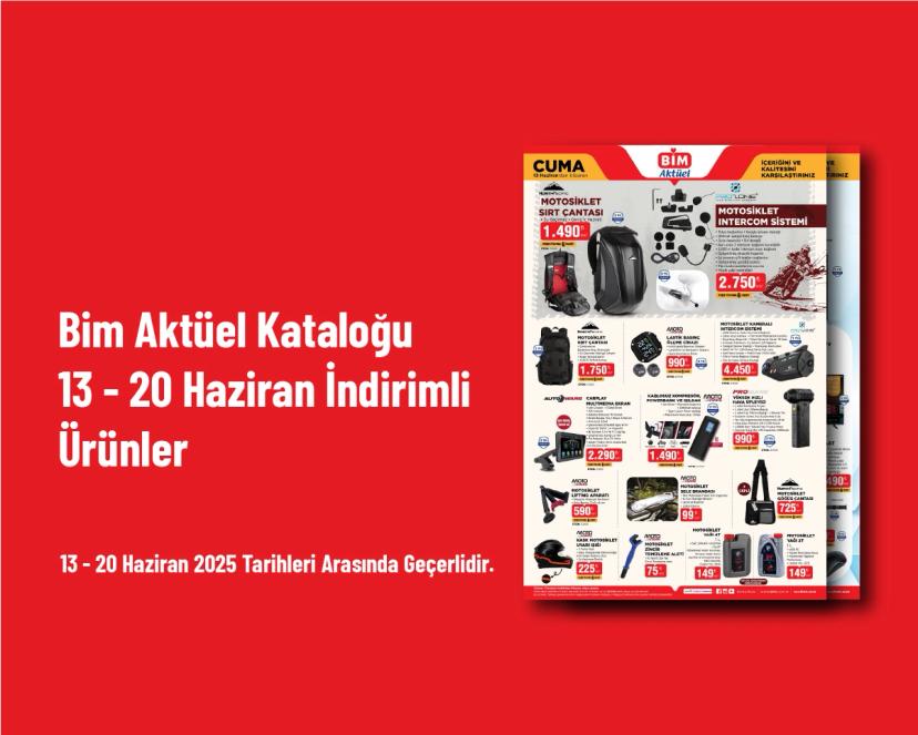 Bim Aktüel Kataloğu - 13 - 20 Haziran İndirimli Ürünler