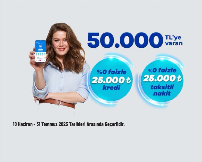 Denizbank Kampanyası - %0 Faizle 50.000 TL’ye Varan Nakit Cebinizde!