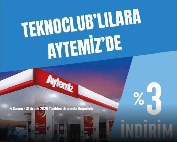 Teknosa Akaryakıt İndirimi - TeknoClub’lılara Aytemiz’de %3’e varan Akaryakıt İndirimi