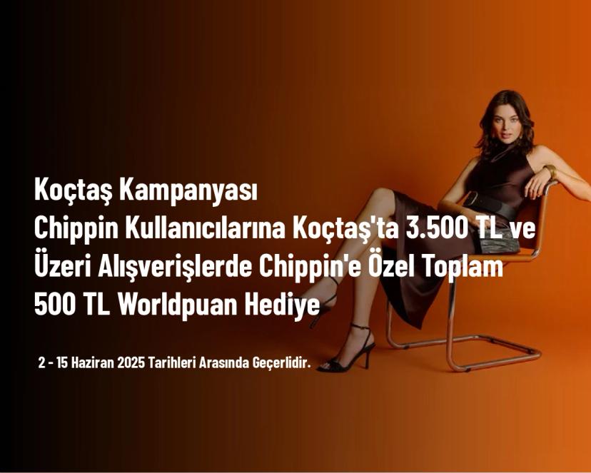 Divarese İndirimi - Chippin Kullanıcılarına Divarese'de 10.000 TL ve Üzeri Alışverişe Toplamda 1.250 TL Worldpuan Hediye