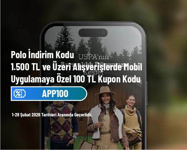 Polo İndirim Kodu - 1.500 TL ve Üzeri Alışverişlerde Mobil Uygulamaya Özel 100 TL Kupon Kodu