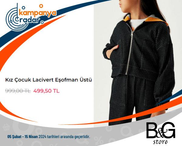 Kız Çocuk Lacivert Eşofman Üstü
