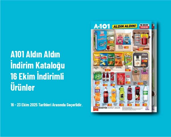 A101 Aldın Aldın İndirim Kataloğu - 16 Ekim İndirimli Ürünler