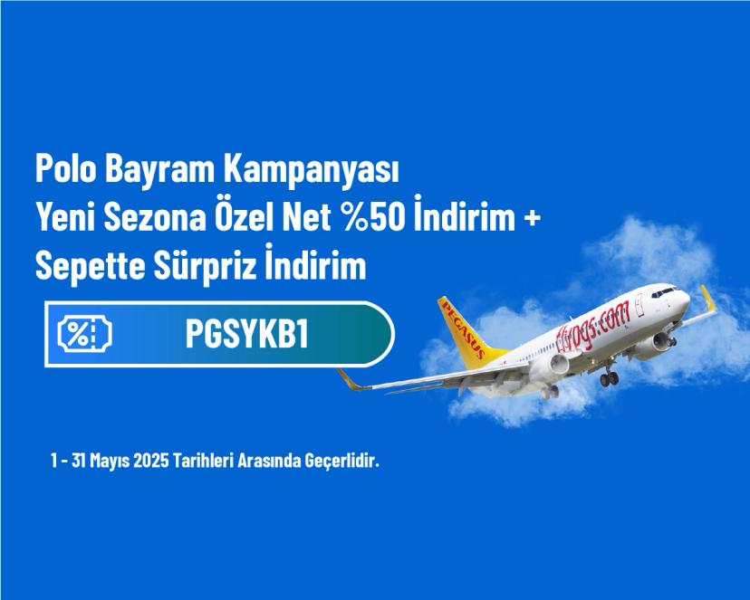 Pegasus Kampanyası - Yapı Kredi Mobil Müşterisi Olanlara Özel Pegasus Kodu ile Yurt İçi Uçak Bileti 1 TL