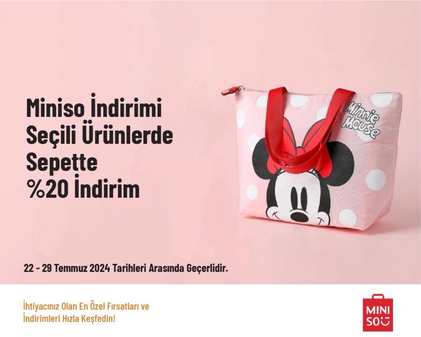 Miniso İndirimi - Seçili Ürünlerde Sepette %20 İndirim