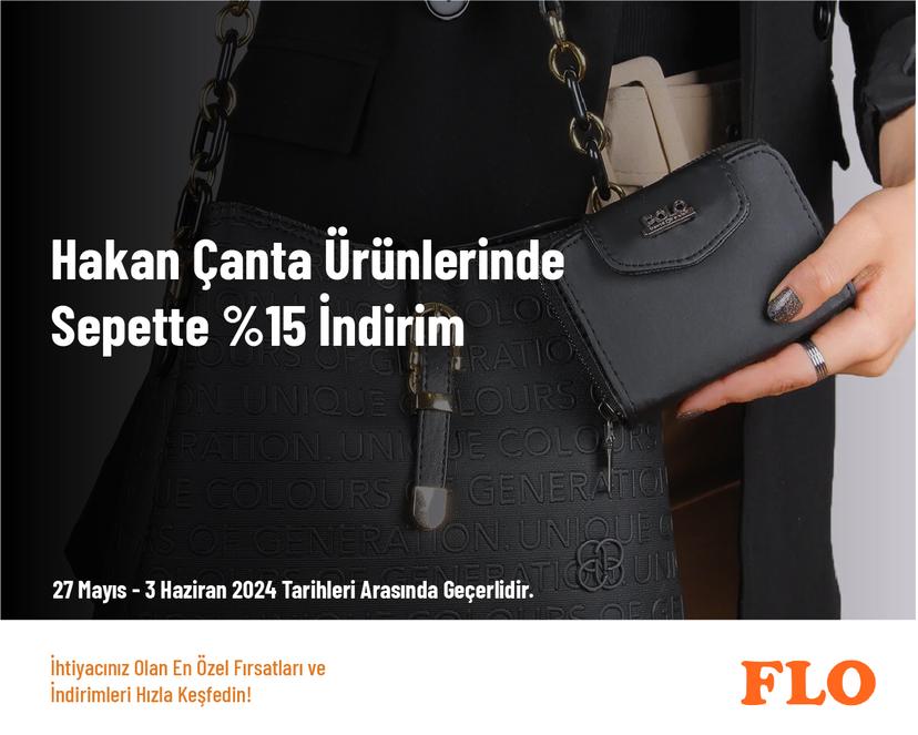 Hakan Çanta Ürünlerinde Sepette %15 İndirim