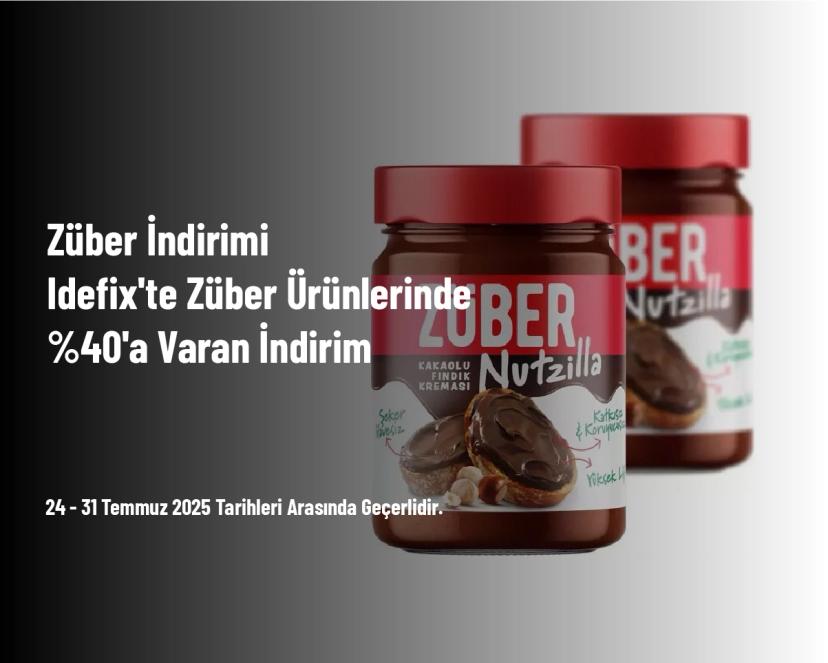 Züber İndirimi - Idefix'te Züber Ürünlerinde %40'a Varan İndirim