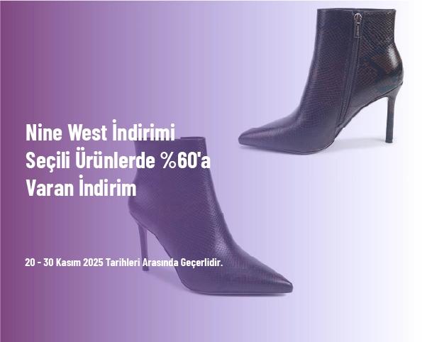 Nine West İndirimi - Seçili Ürünlerde %60'a Varan İndirim