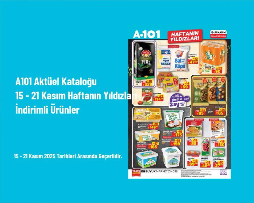 A101 Aktüel Kataloğu - 15 - 21 Kasım Haftanın Yıldızları İndirimli Ürünler