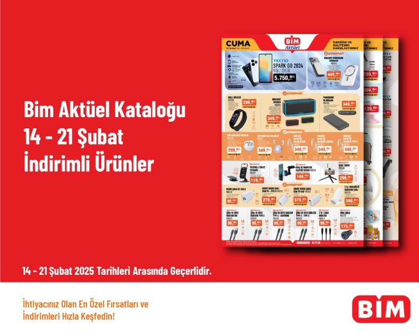 Bim Aktüel Kataloğu - 14 - 21 Şubat İndirimli Ürünler