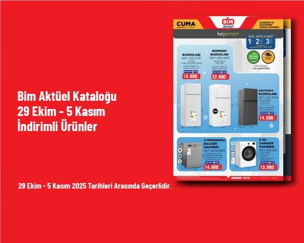 Bim Aktüel Kataloğu - 29 Ekim - 5 Kasım İndirimli Ürünler