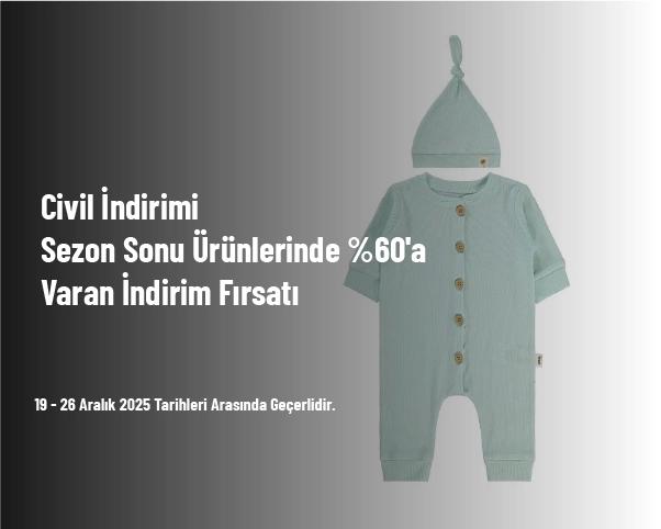 Civil İndirimi - Sezon Sonu Ürünlerinde %60'a Varan İndirim Fırsatı