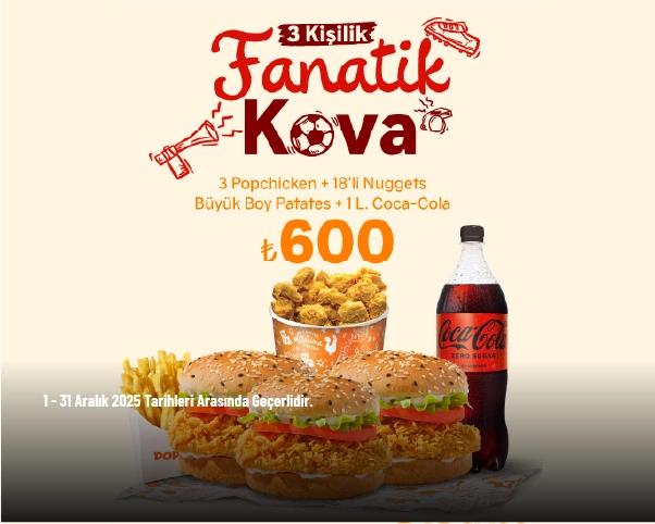 Popeyes Kampanyası - Fanatik Kova 600 TL’den Başlayan Fiyatlarla!