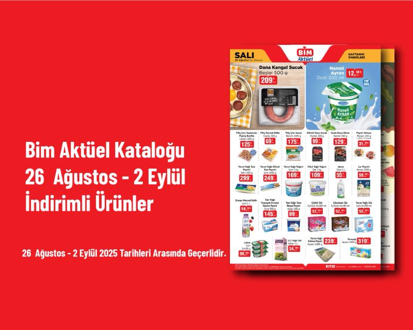 Bim Aktüel Kataloğu - 26  Ağustos - 2 Eylül İndirimli Ürünler